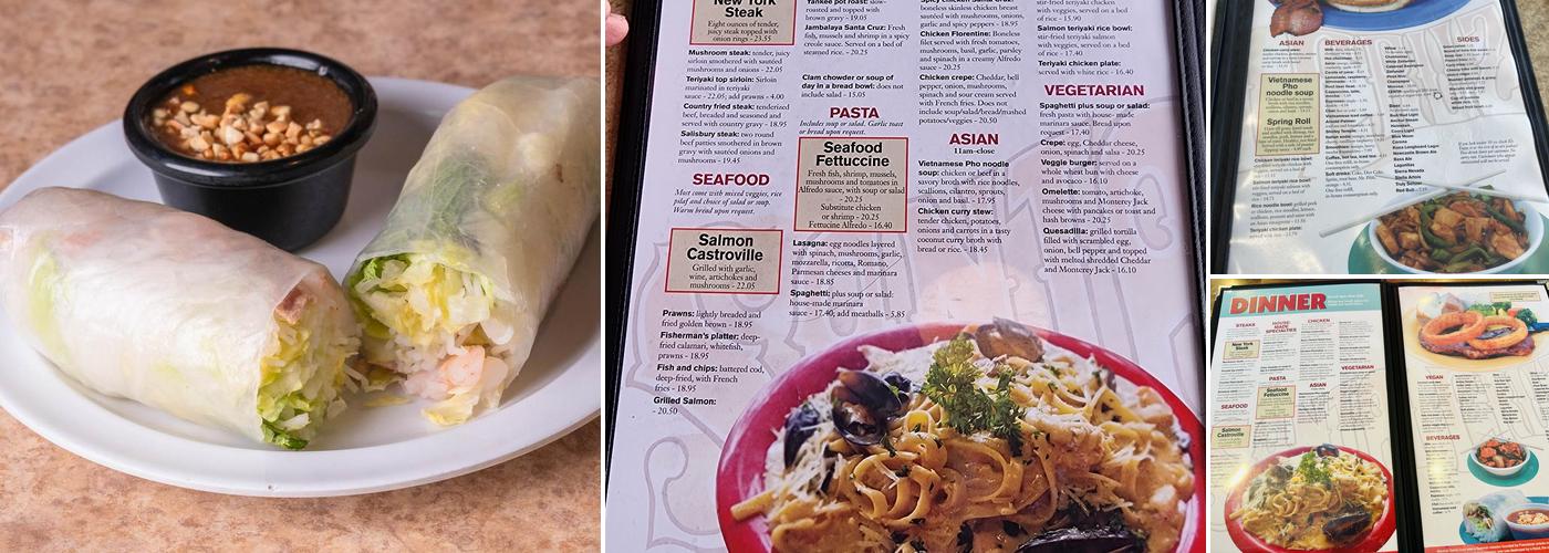 Santa Cruz Diner Menu