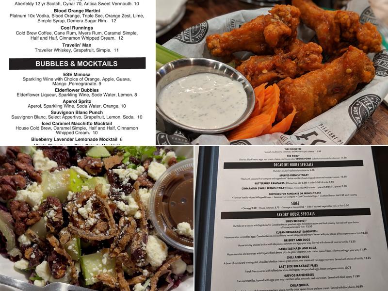 Pleasure Pizza East Side Eatery Menu