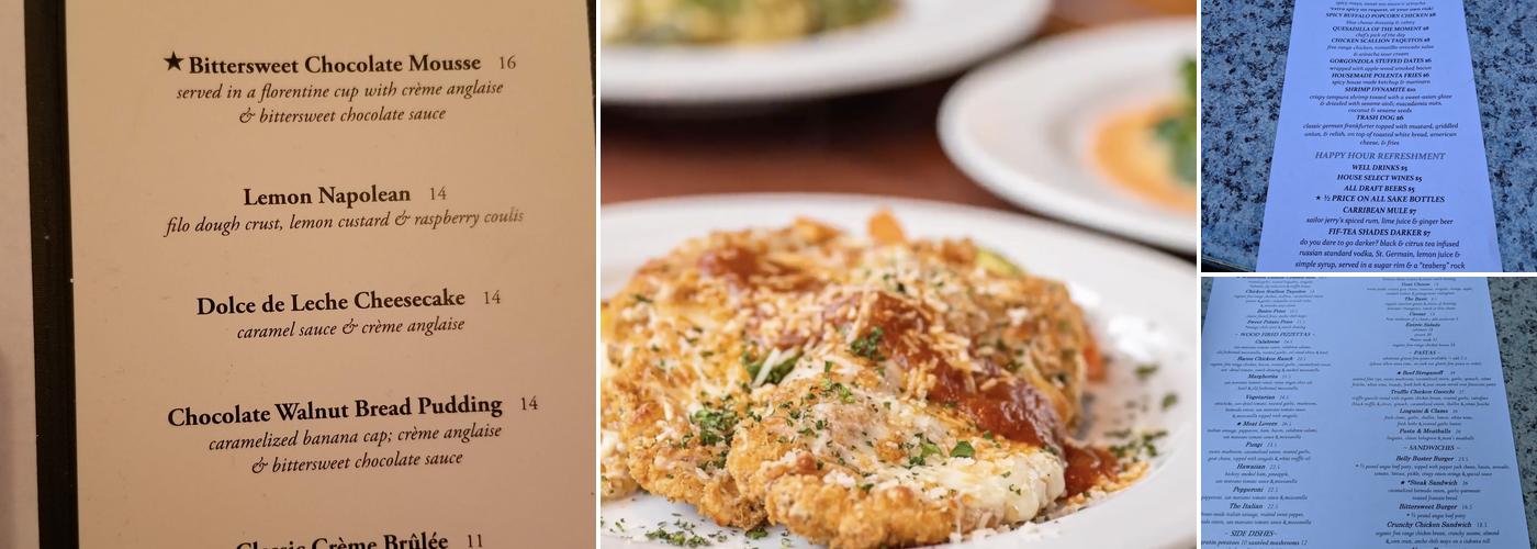 Bittersweet Bistro Menu