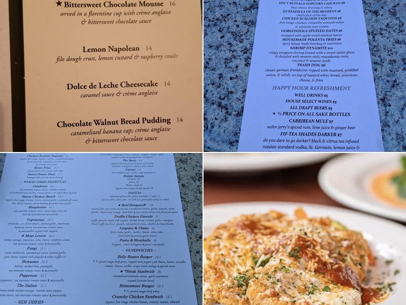 Bittersweet Bistro Menu