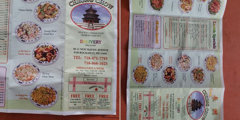 New Cheung Chow Menu