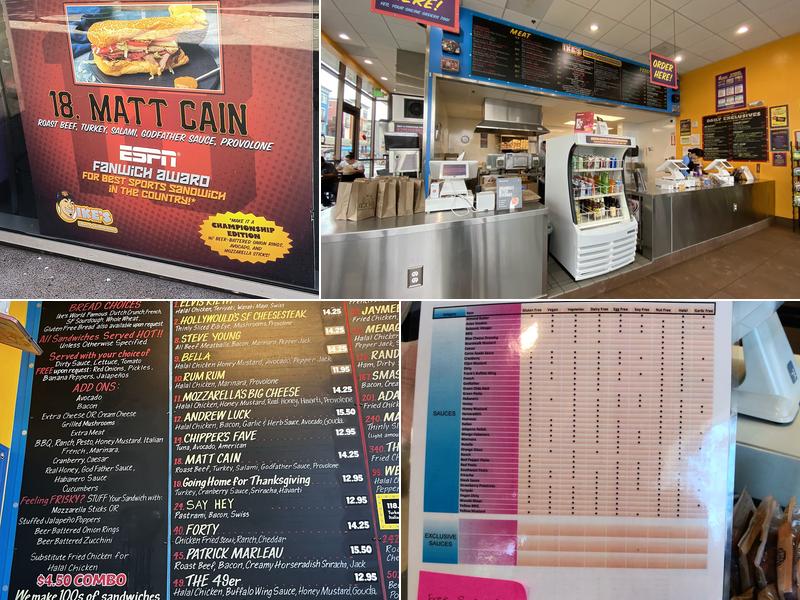 Ike's Love & Sandwiches Menu