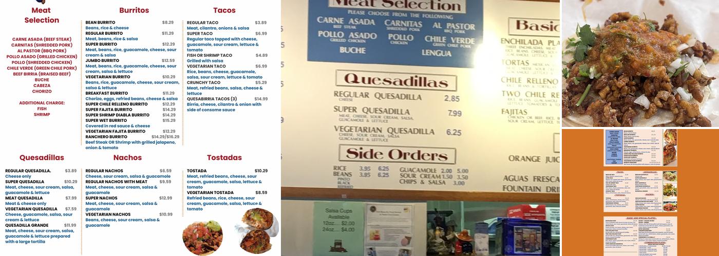 Taqueria Los Gordos Menu