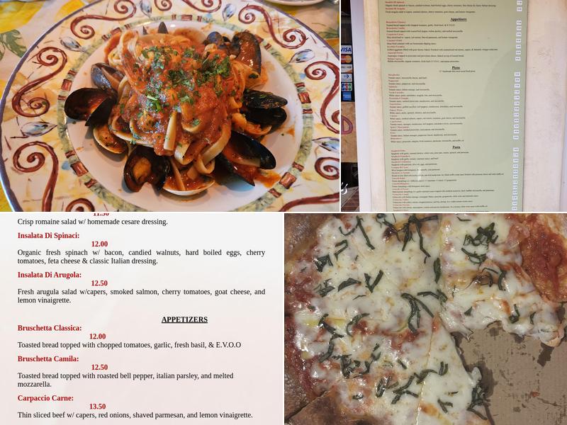 Caruso's Tuscan Cuisine Menu