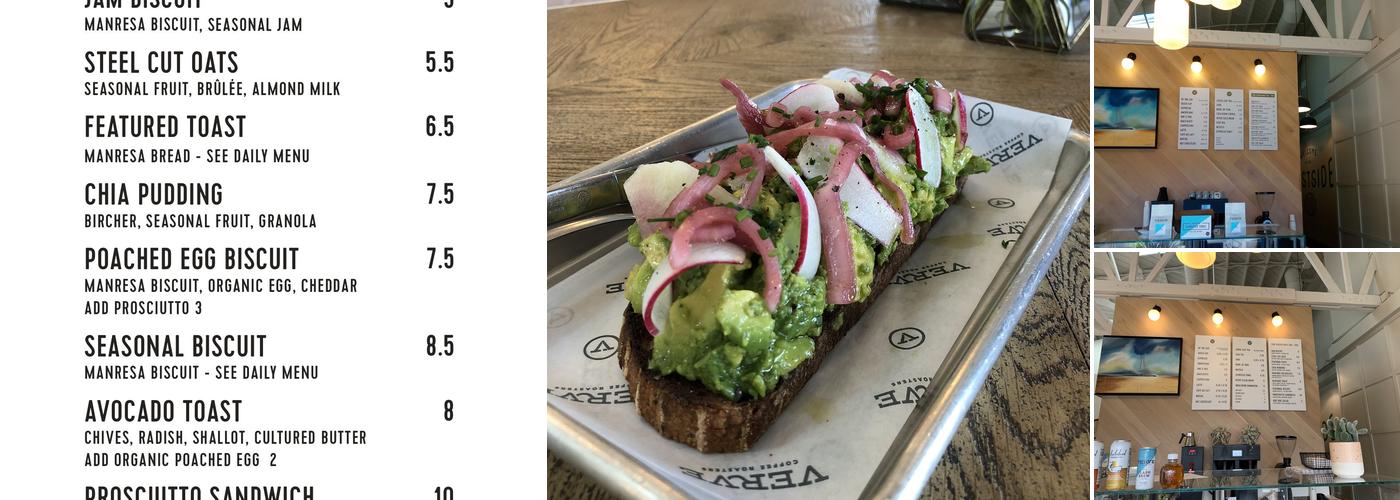 Verve Coffee Roasters Menu