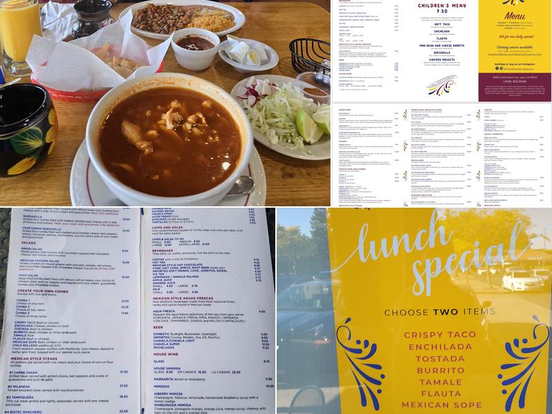 Castillo's Mexican Restaurant Menu
