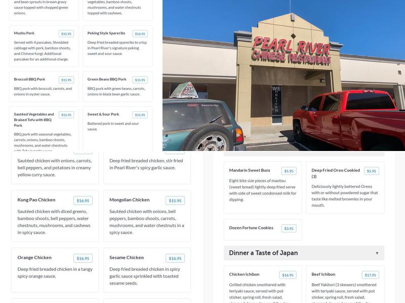 Pearl River Restaurant Menu