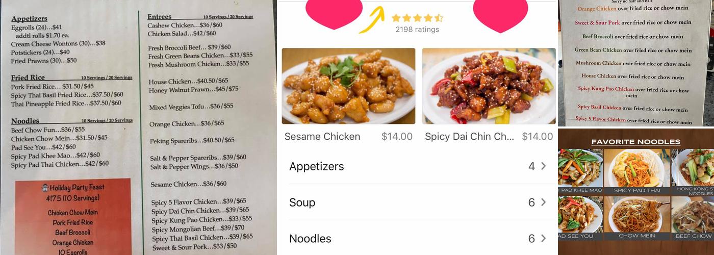 #1 Chinese Kitchen Menu