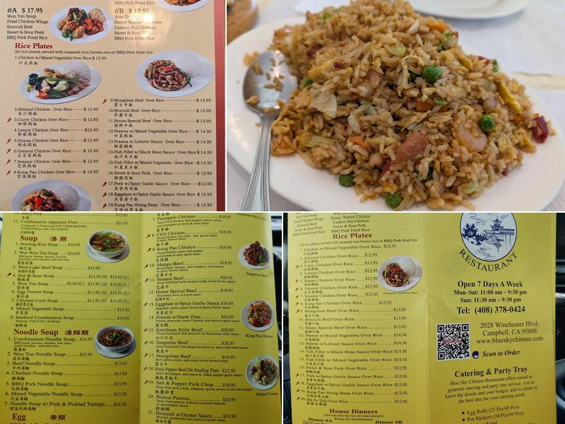Blue Sky Menu