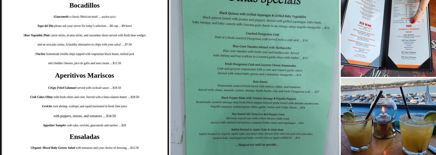 Olitas Cantina & Grille Menu