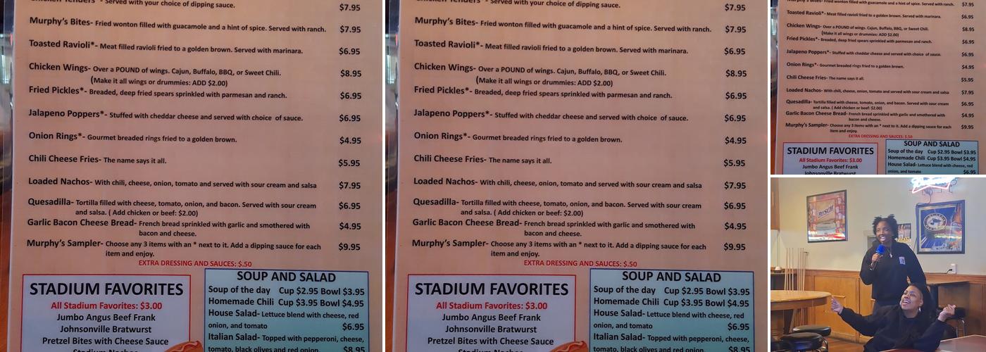 Murphy's Bar & Grill Menu