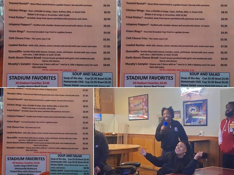 Murphy's Bar & Grill Menu