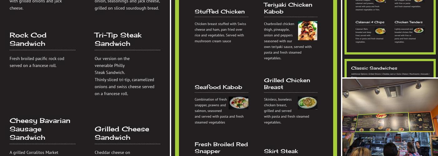 Carpo's Restaurant Menu