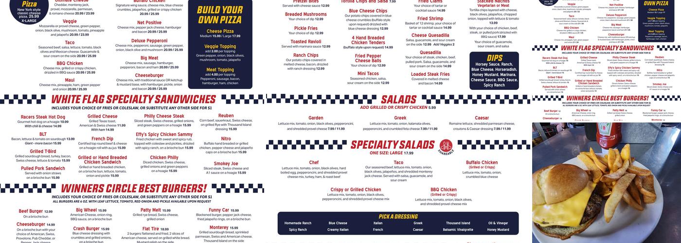 Wente's Menu