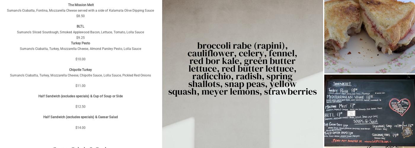 Lolla Menu