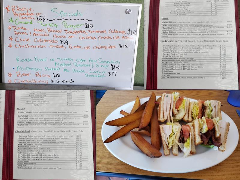 San Martín Café Menu