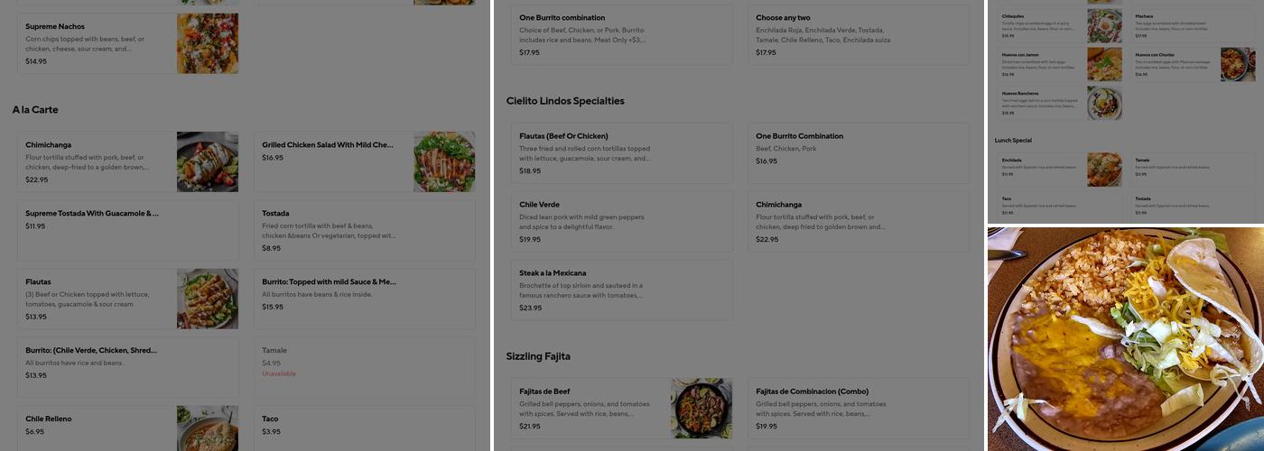 Cielito Lindo Restaurant Menu