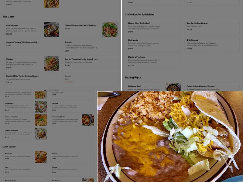 Cielito Lindo Restaurant Menu