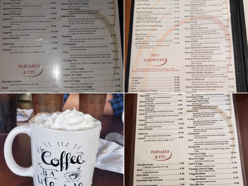 OD's Kitchen Menu