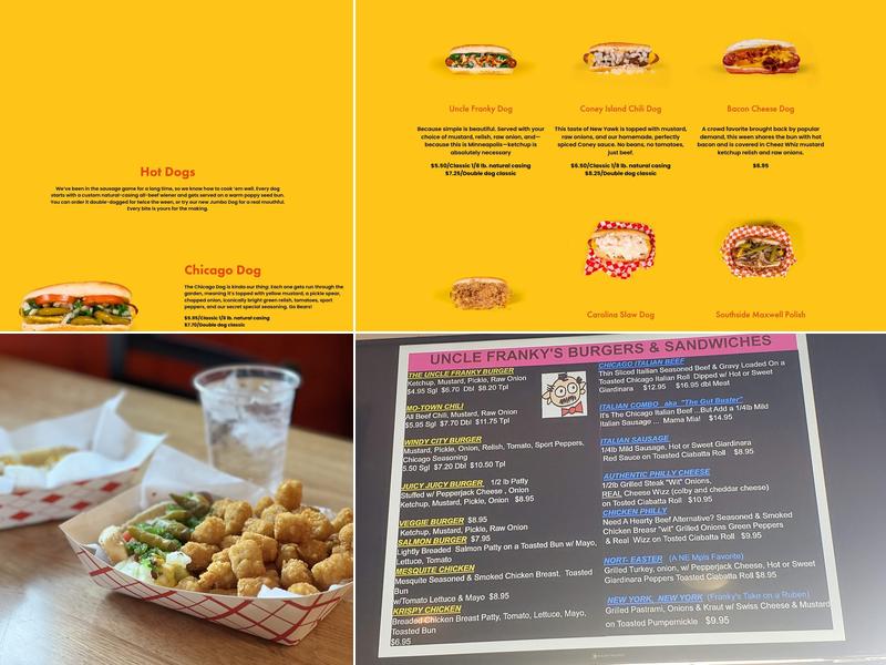 Uncle Franky's Menu