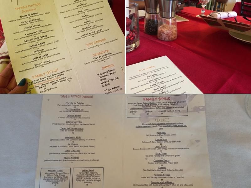 Basque Matxain Etxea Restaurant Menu