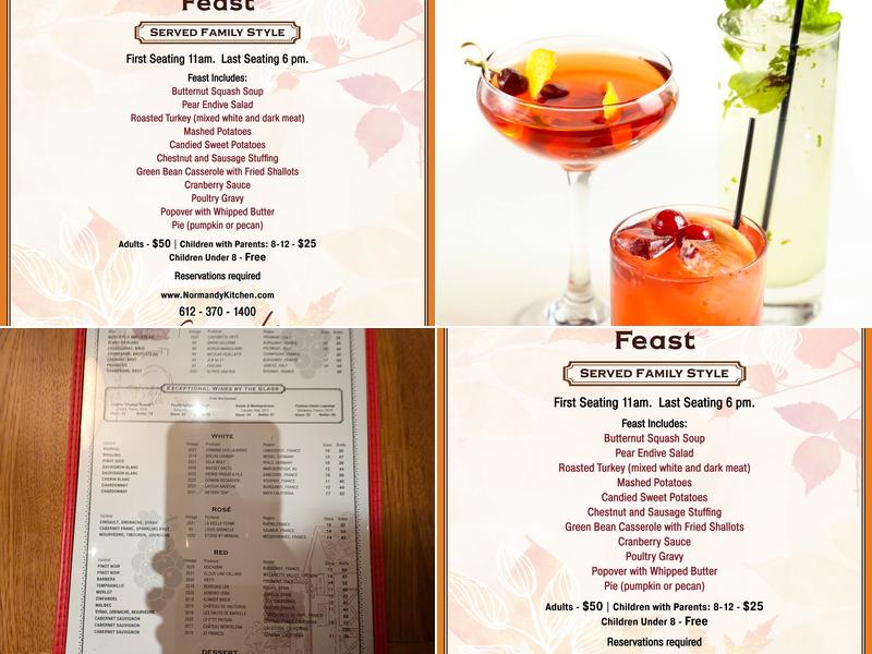 Normandy Kitchen Menu