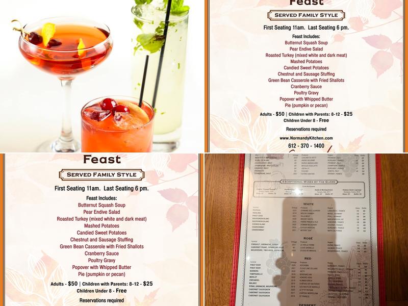 Normandy Kitchen Menu
