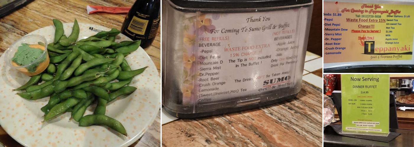 Sumo Grill & Buffet Menu