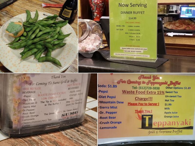 Sumo Grill & Buffet Menu