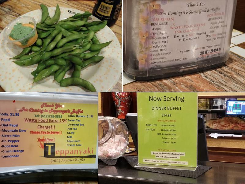 Sumo Grill & Buffet Menu