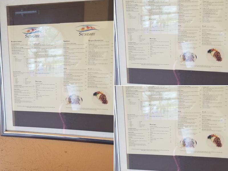 Summit Steakhouse & Saloon Menu