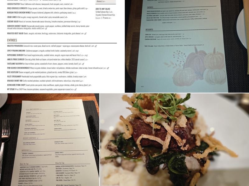 Dry Creek Grill Menu