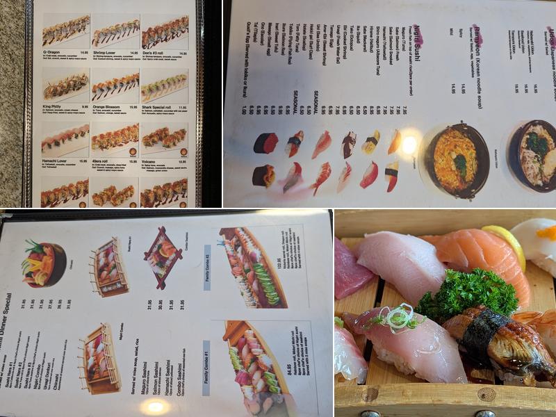 Sushi Nara Menu