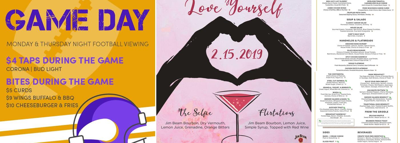 BANK Restaurant Menu