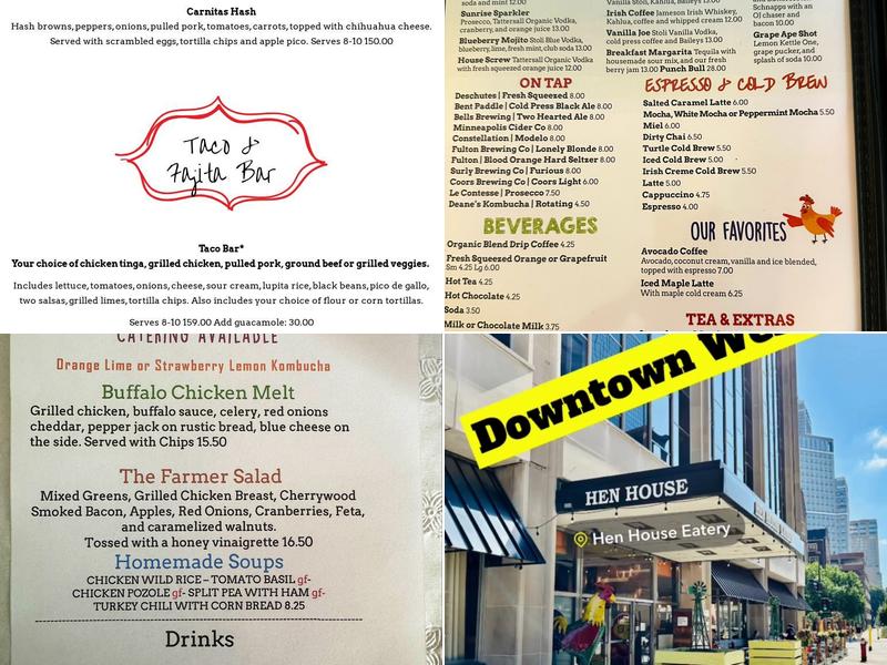 Hen House Eatery Menu