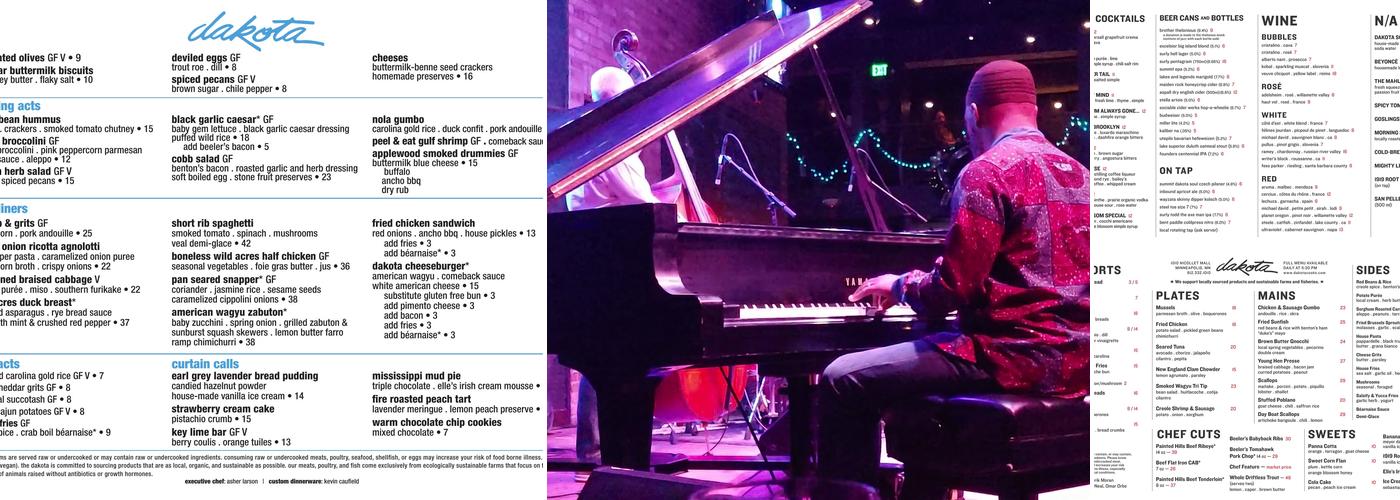 Dakota Menu