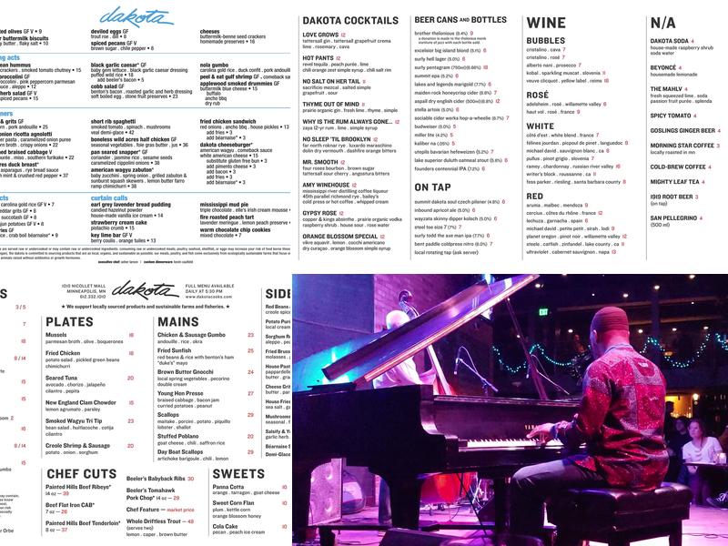 Dakota Menu