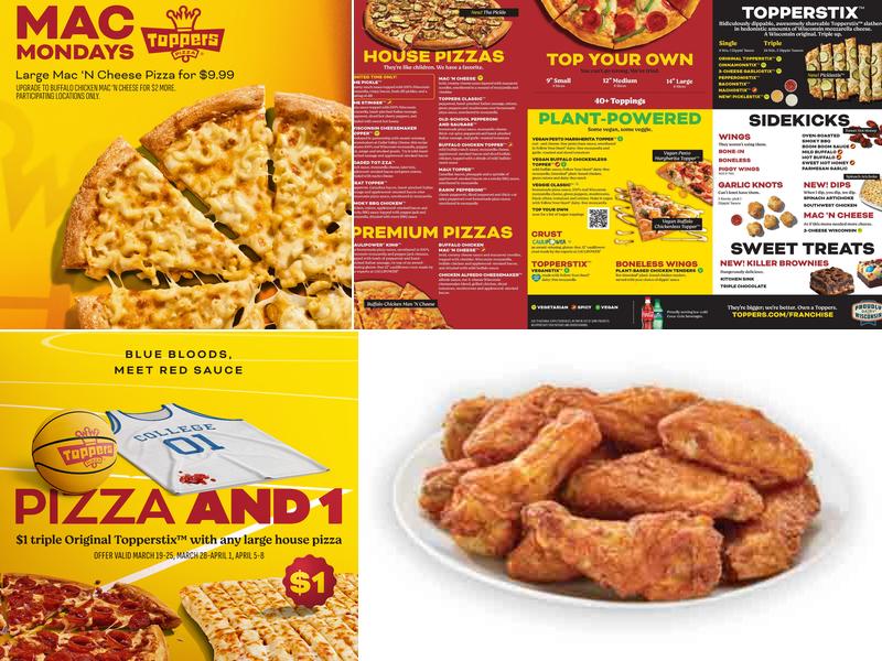 Toppers Pizza Menu