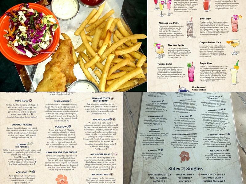 Makai Island Kitchen & Groggery Menu