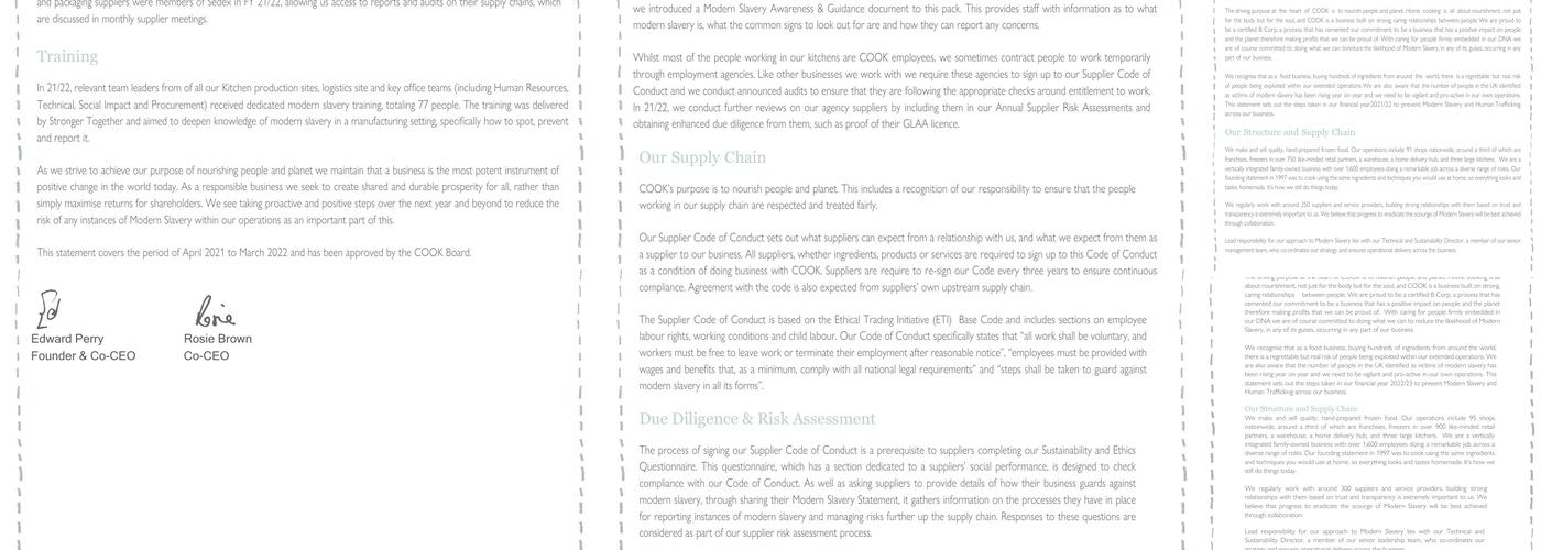 Cook Marlborough Menu