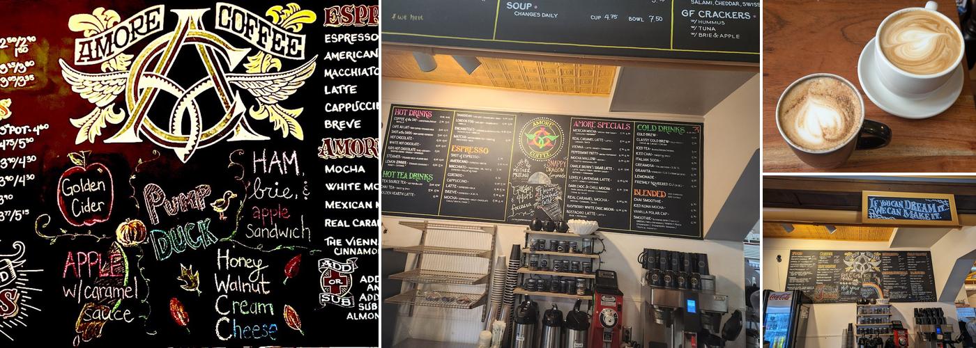 Amore Coffee Menu