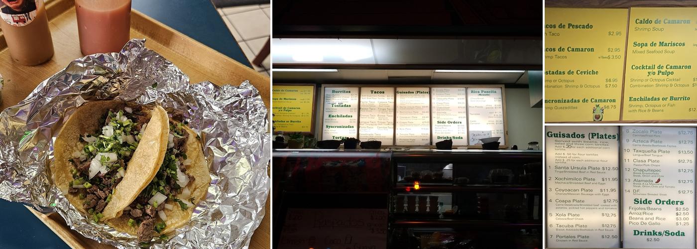 El Taquito Taco Shop Inc Menu