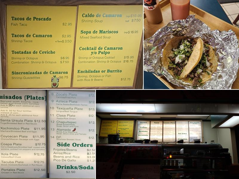 El Taquito Taco Shop Inc Menu
