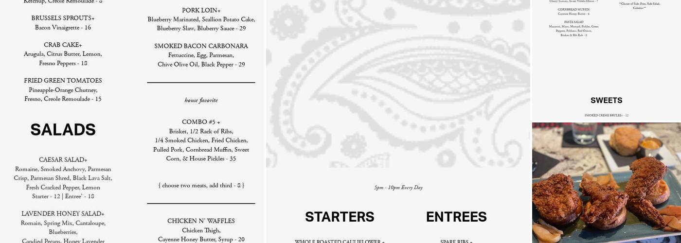 Handsome Hog Menu
