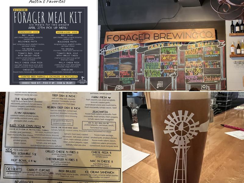 Forager Brewery and Cafe Menu
