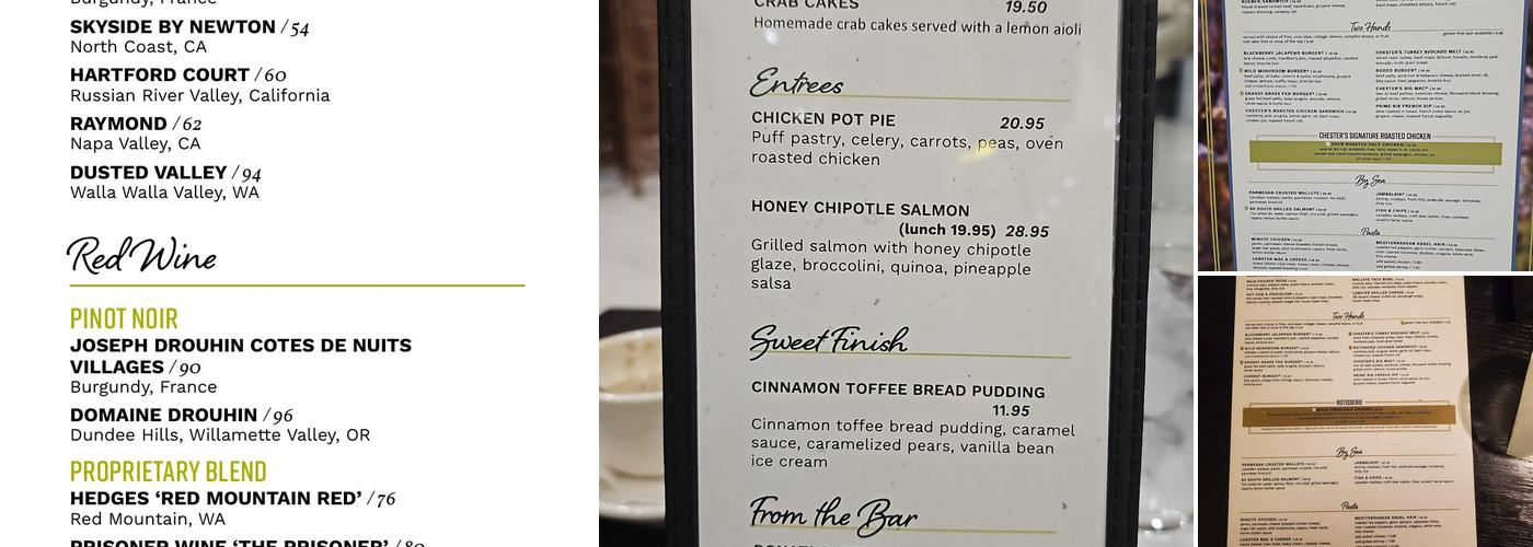 Chester's Kitchen & Bar Menu