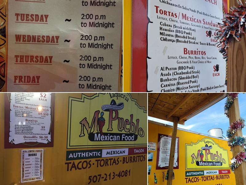 Tacos Mi Pueblo Menu