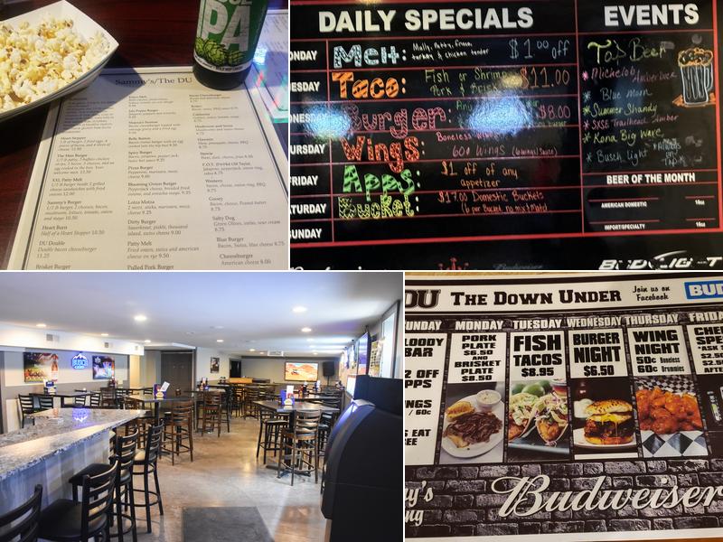 Seth's Downunder Bar and Grill Menu