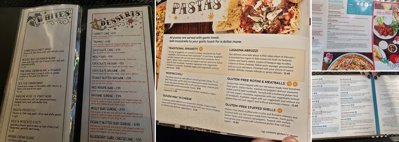 Pizza Lucé Richfield Menu