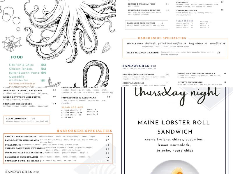 Johnny's Harborside Menu
